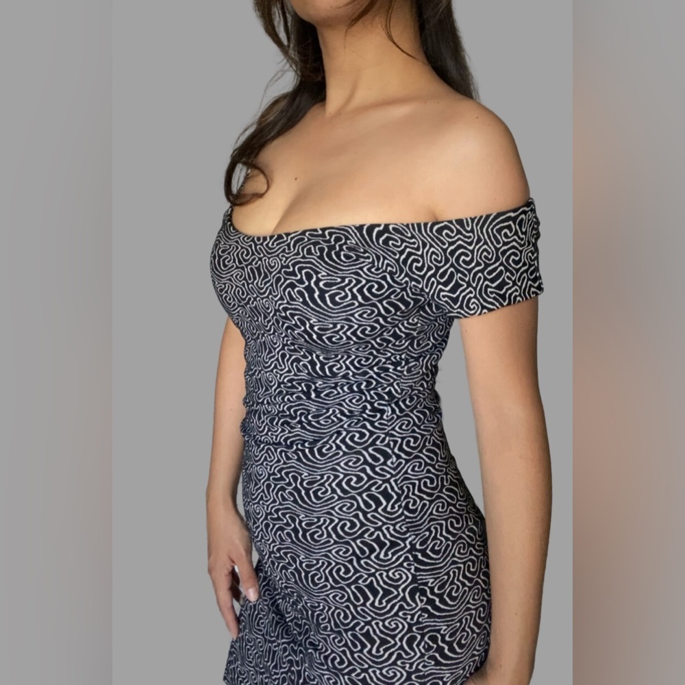 Vintage Betsey Johnson Off Shoulder Dress